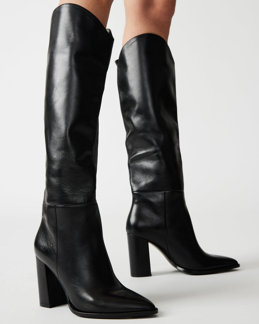 BIXBY BLACK LEATHER - Women's Shoes - Steve Madden Canada