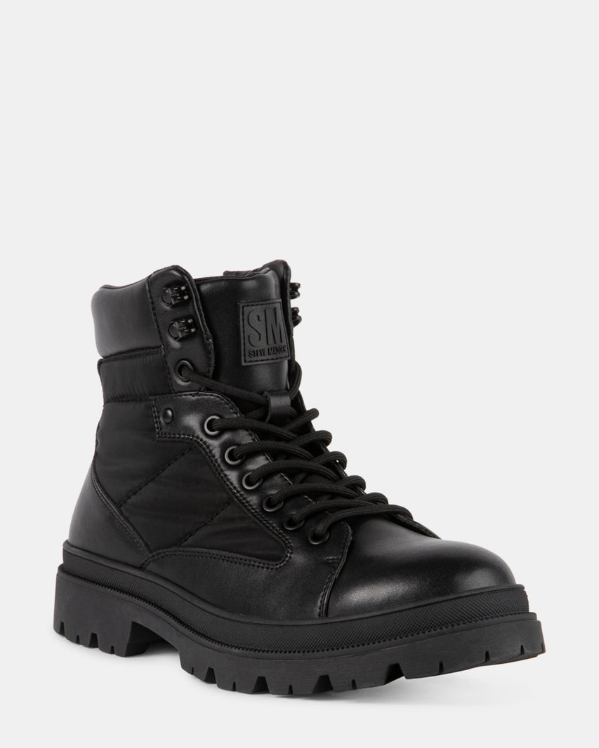 BLAINE BLACK LEATHER - Men's Shoes - Steve Madden Canada