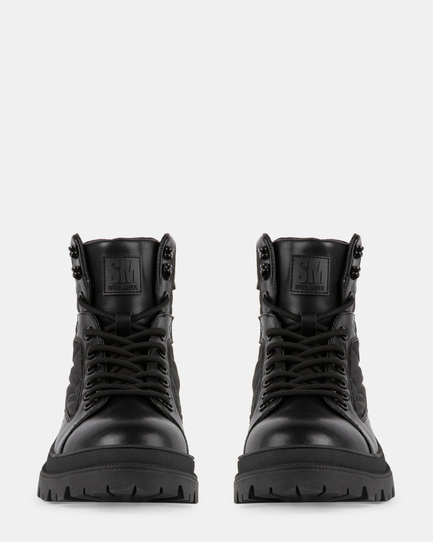 BLAINE BLACK LEATHER - Men's Shoes - Steve Madden Canada