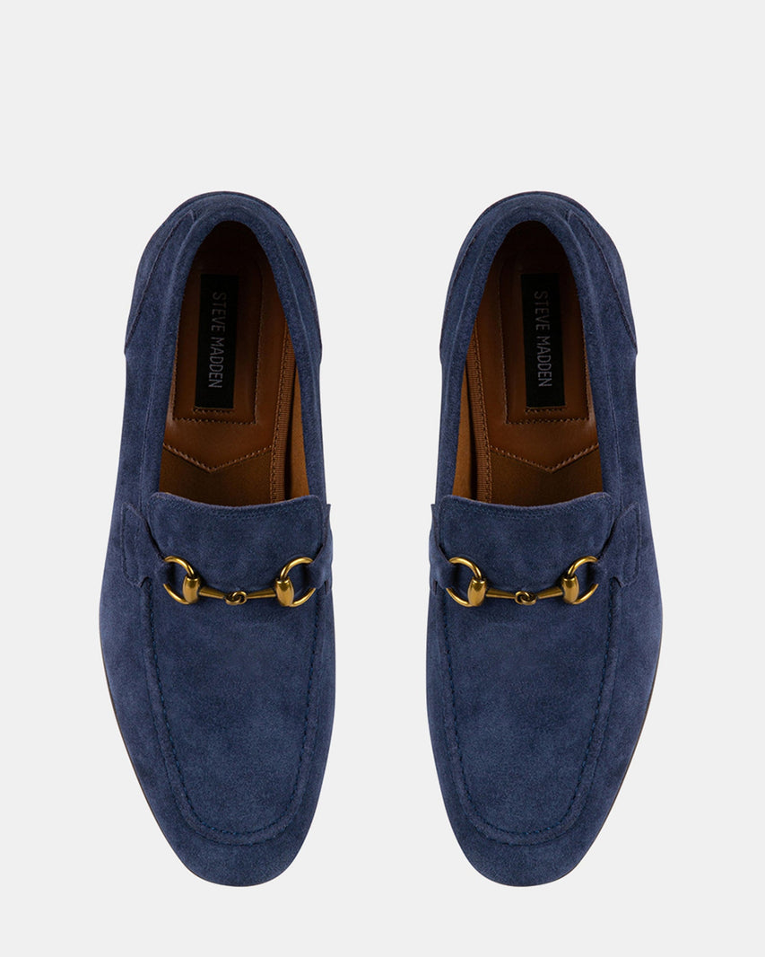 BRAAVE NAVY SUEDE - Men's Shoes - Steve Madden Canada