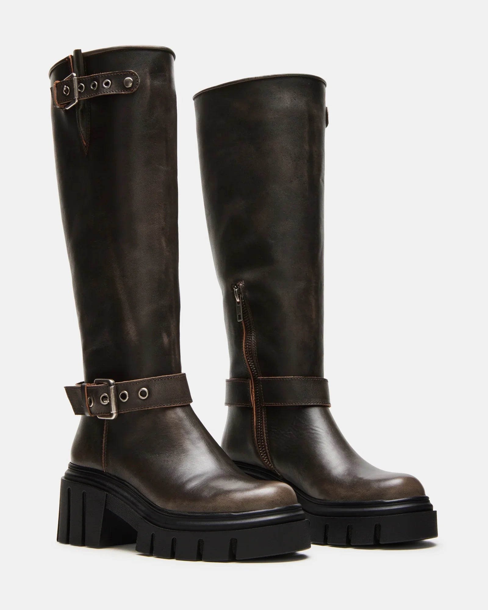 BRIGADE BROWN LEATHER - Women's Shoes - Steve Madden Canada