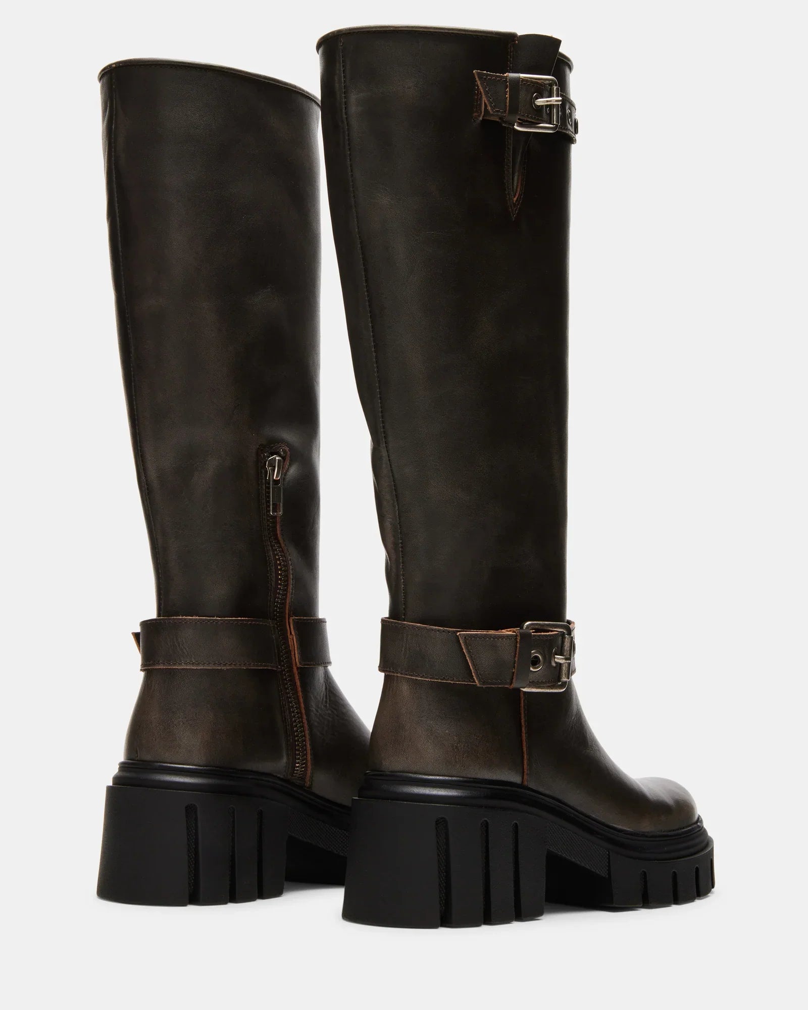 BRIGADE BROWN LEATHER - Women's Shoes - Steve Madden Canada