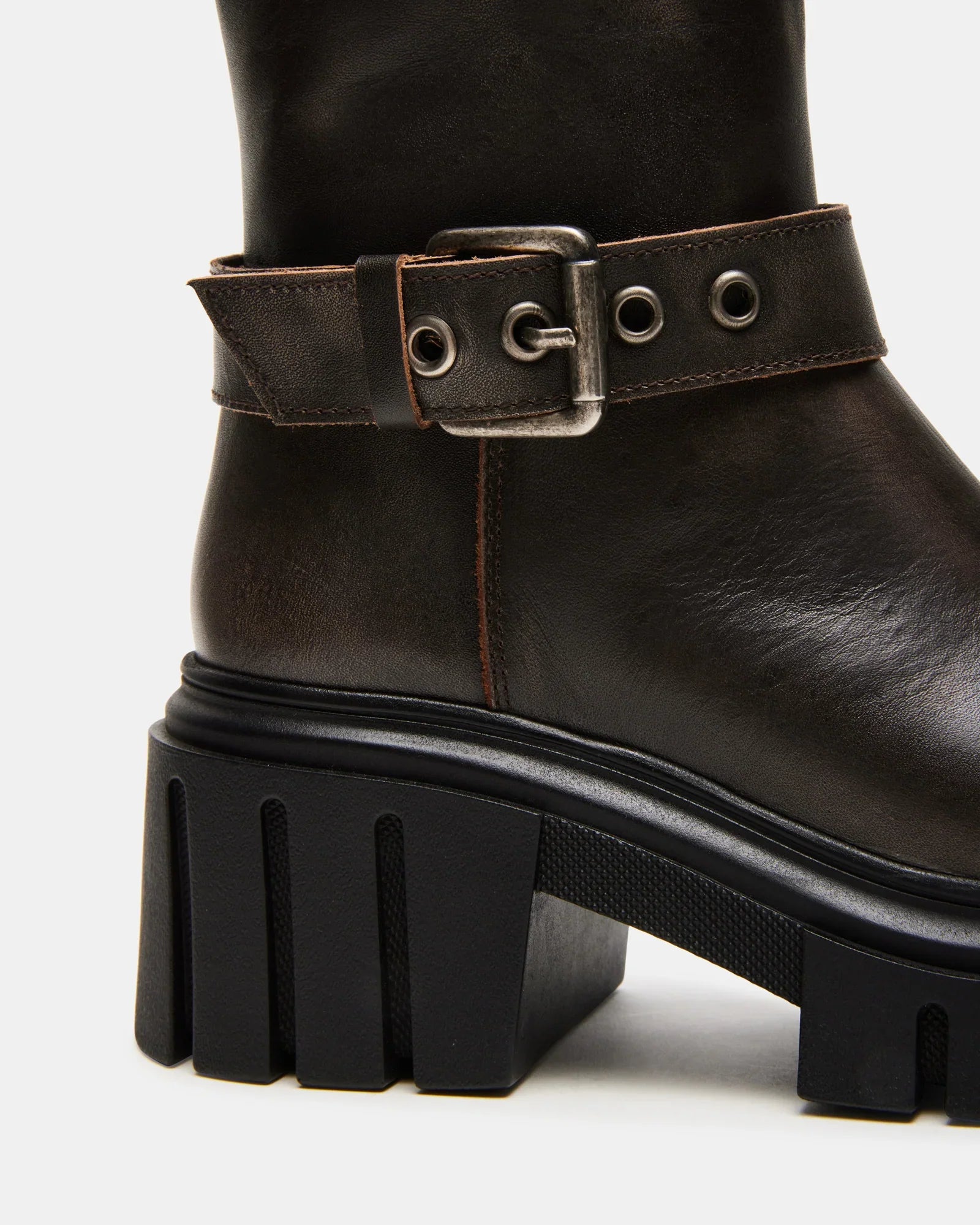 BRIGADE BROWN LEATHER - Women's Shoes - Steve Madden Canada
