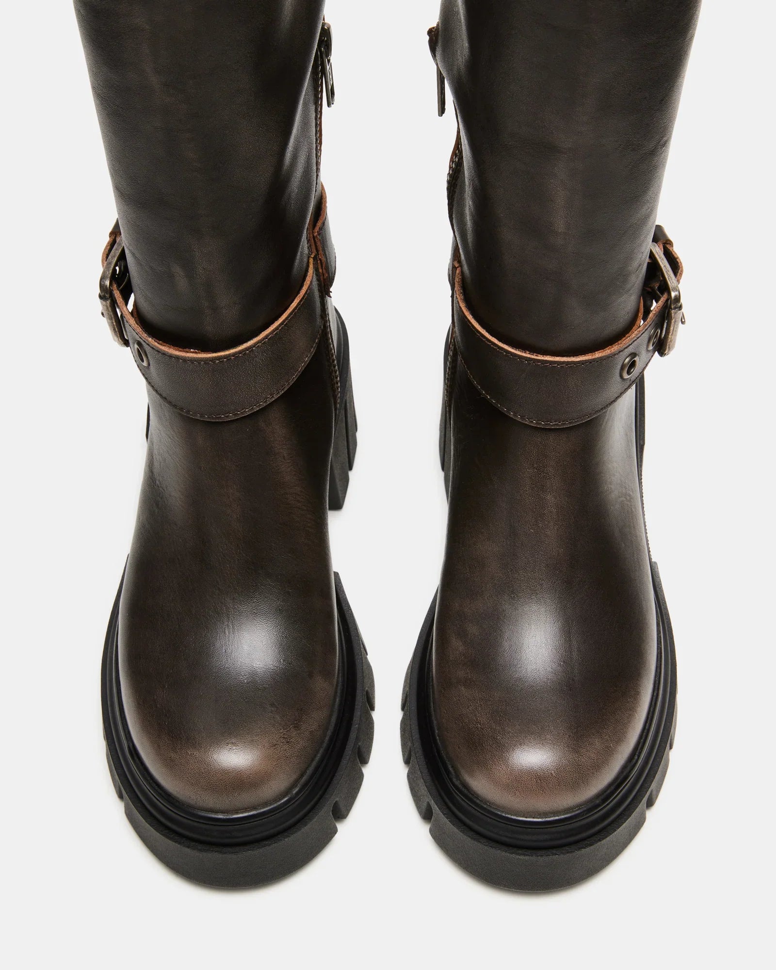 BRIGADE BROWN LEATHER - Women's Shoes - Steve Madden Canada