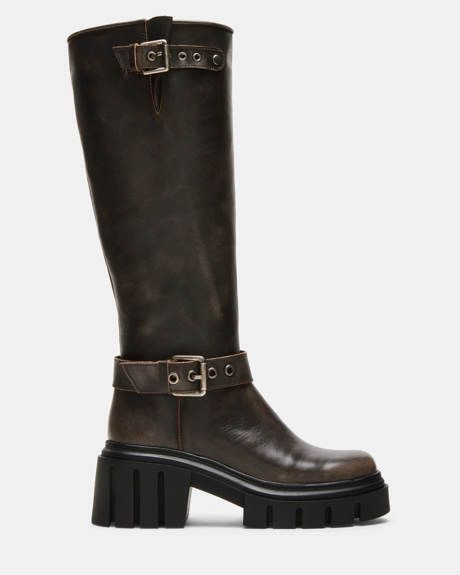BRIGADE BROWN LEATHER - Women's Shoes - Steve Madden Canada