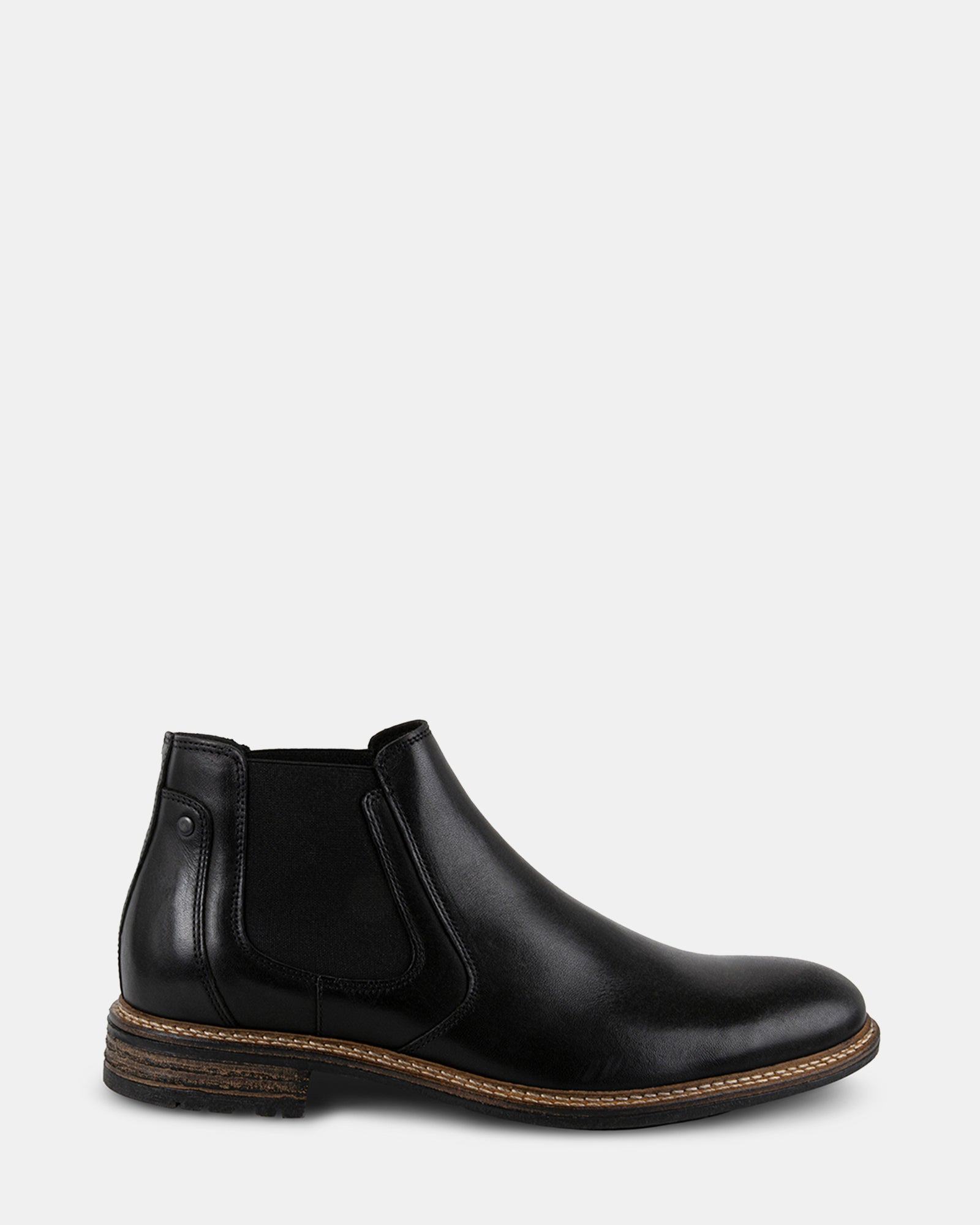 BRITHE BLACK LEATHER - Men's Shoes - Steve Madden Canada