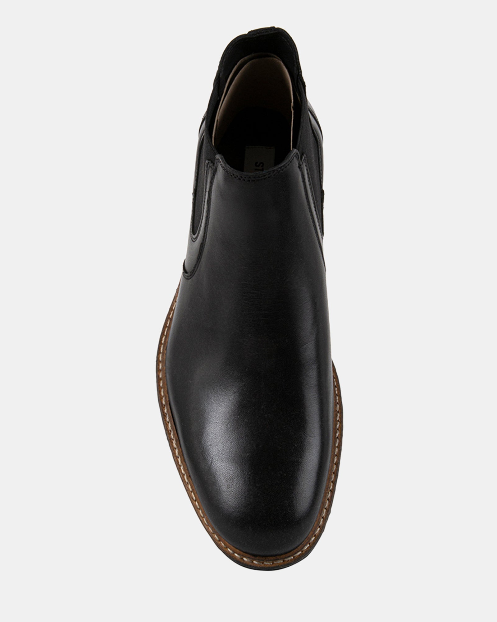 BRITHE BLACK LEATHER - Men's Shoes - Steve Madden Canada