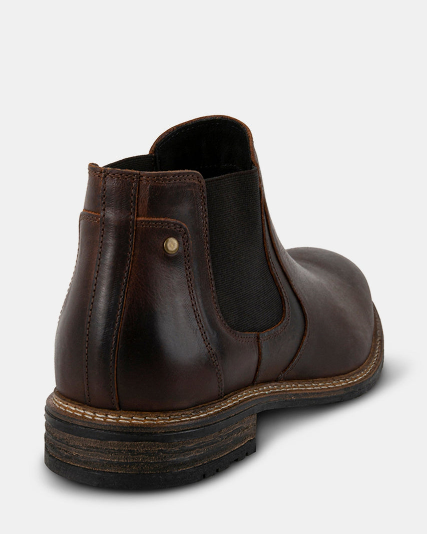 BRITHE BROWN LEATHER - Men's Shoes - Steve Madden Canada