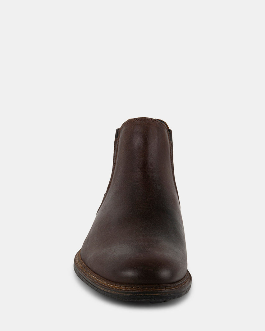BRITHE BROWN LEATHER - Men's Shoes - Steve Madden Canada