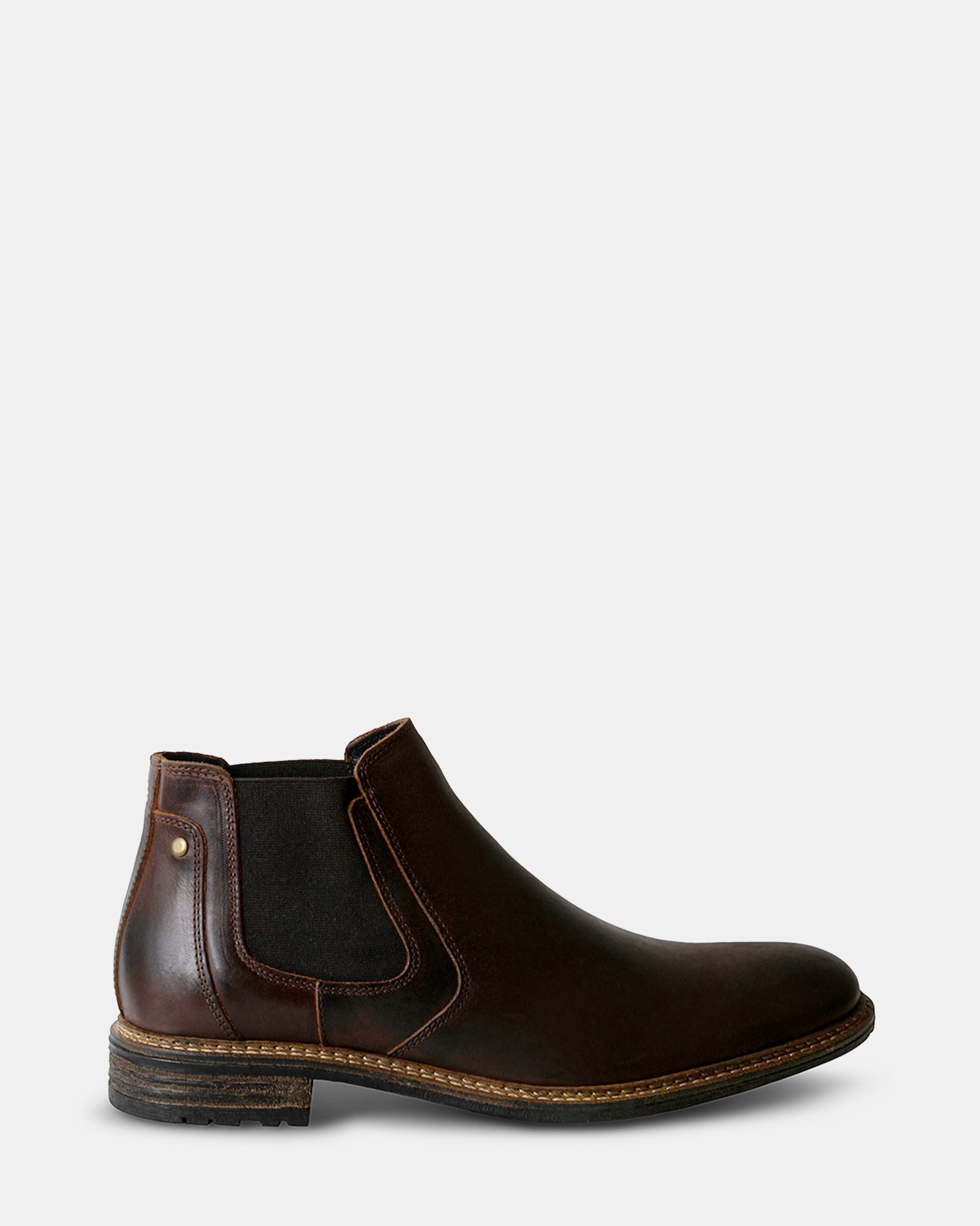 BRITHE BROWN LEATHER - Men's Shoes - Steve Madden Canada