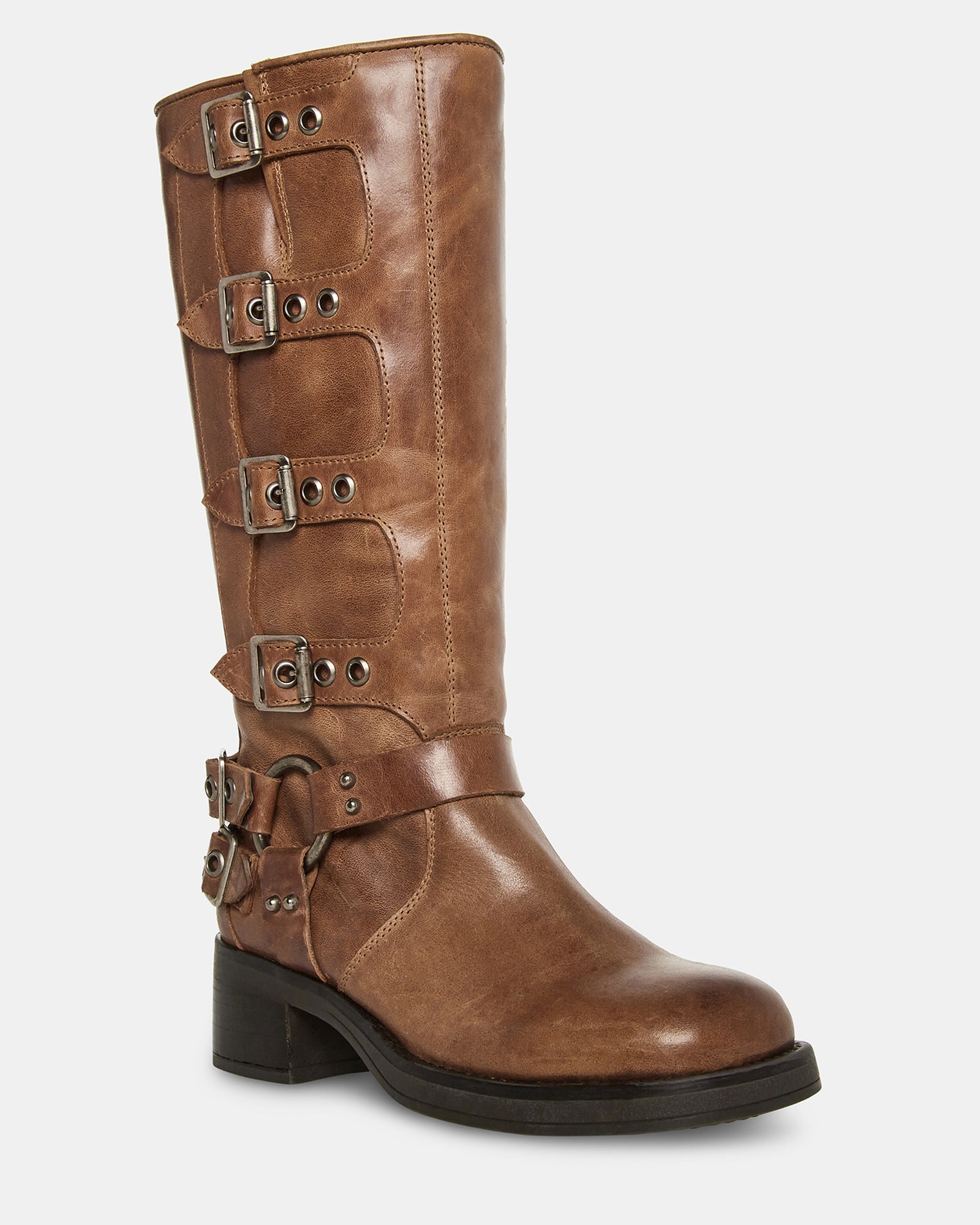 BROCKS BROWN LEATHER - Women's Shoes - Steve Madden Canada