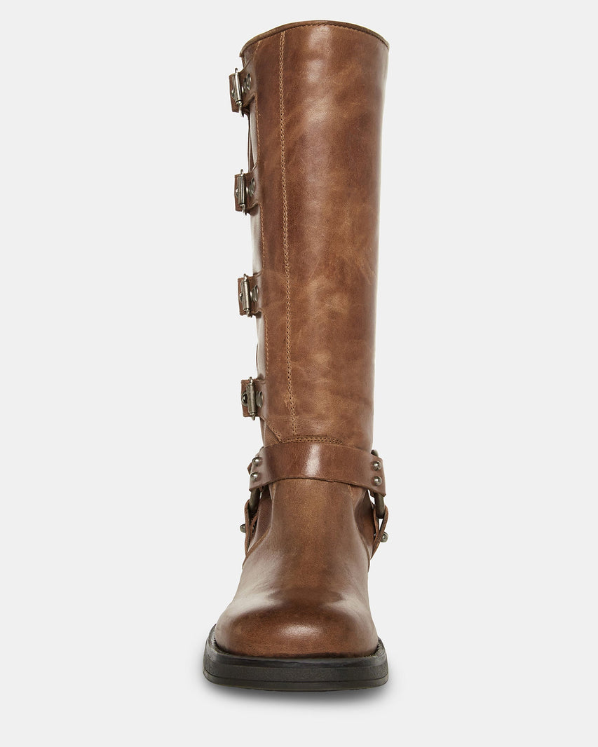 BROCKS BROWN LEATHER - Women's Shoes - Steve Madden Canada