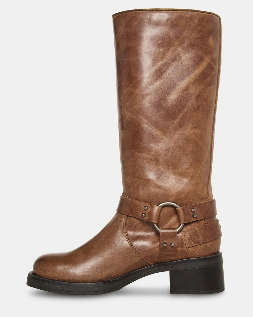 BROCKS BROWN LEATHER - Women's Shoes - Steve Madden Canada