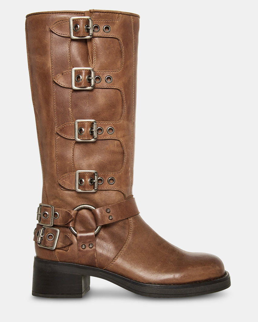 BROCKS BROWN LEATHER - Women's Shoes - Steve Madden Canada