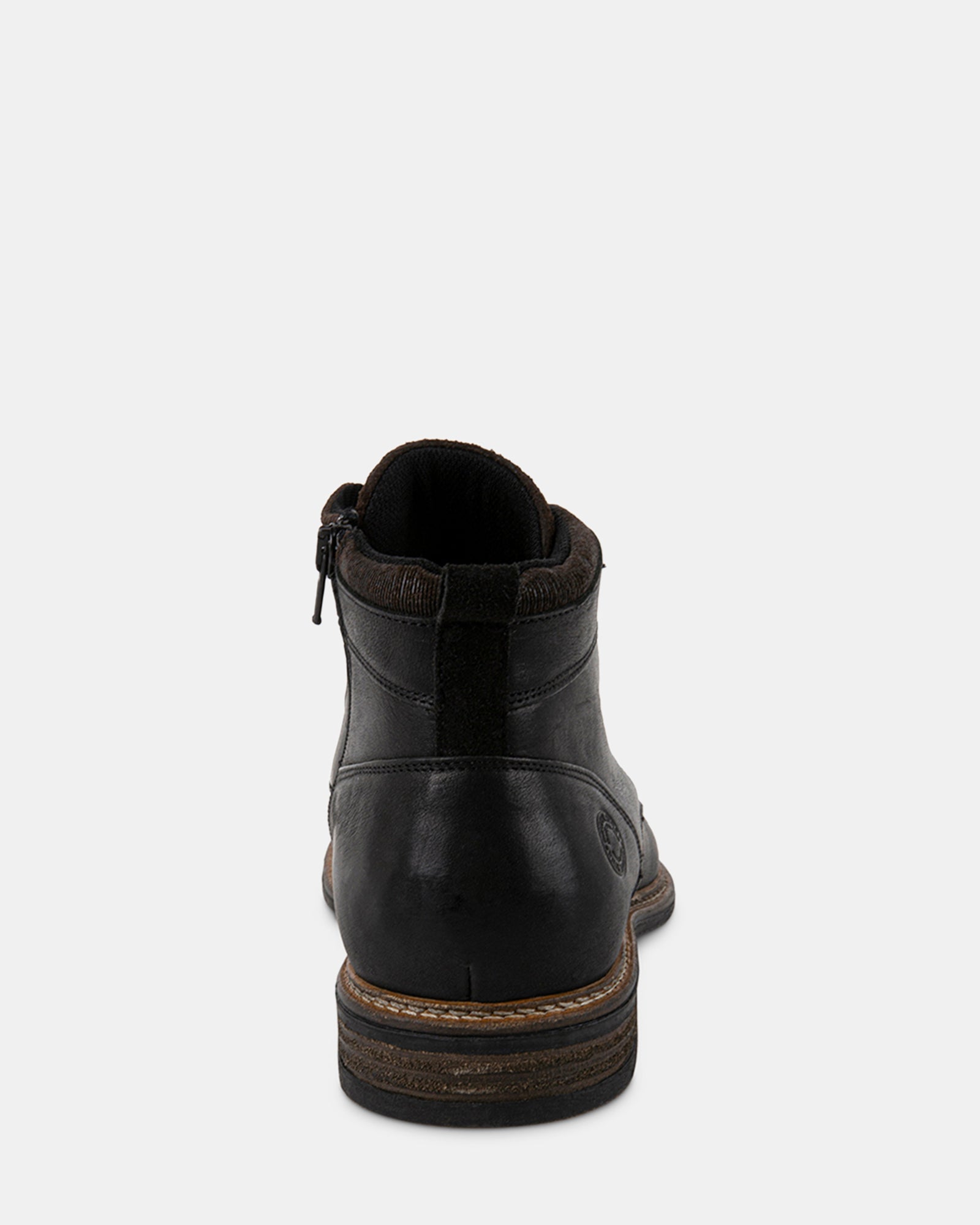 BRONTE BLACK LEATHER - Men's Shoes - Steve Madden Canada