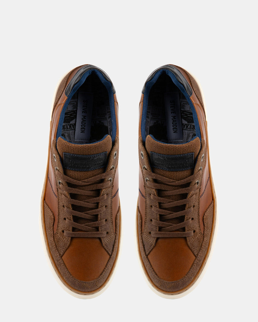 BRYGGS COGNAC LEATHER - Men's Shoes - Steve Madden Canada