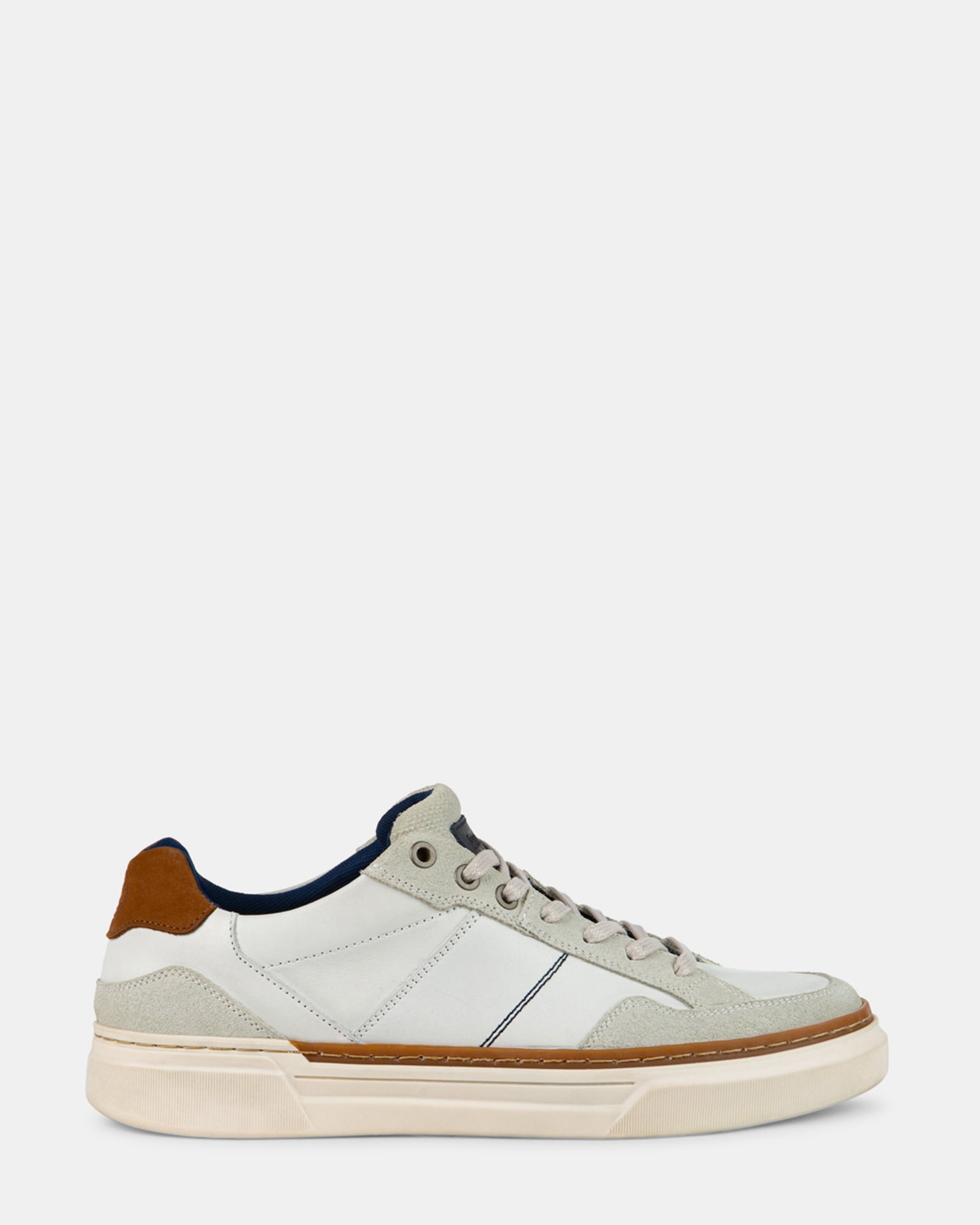 BRYGGS WHITE LEATHER - Men's Shoes - Steve Madden Canada