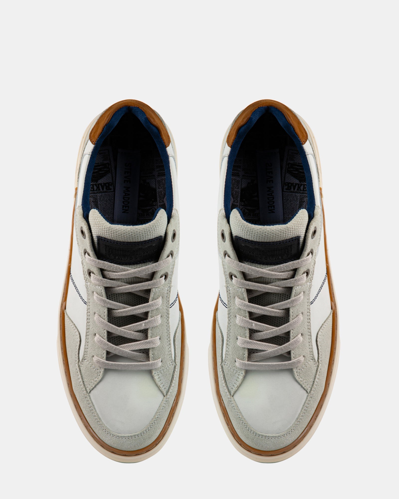 BRYGGS WHITE LEATHER - Men's Shoes - Steve Madden Canada