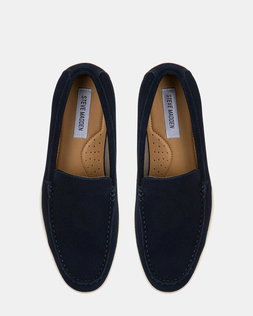 CALIBERR NAVY SUEDE - Men's Shoes - Steve Madden Canada