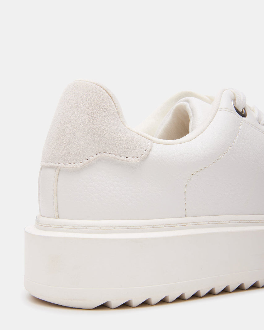 CATCHER WHITE SUEDE - Women's Shoes - Steve Madden Canada