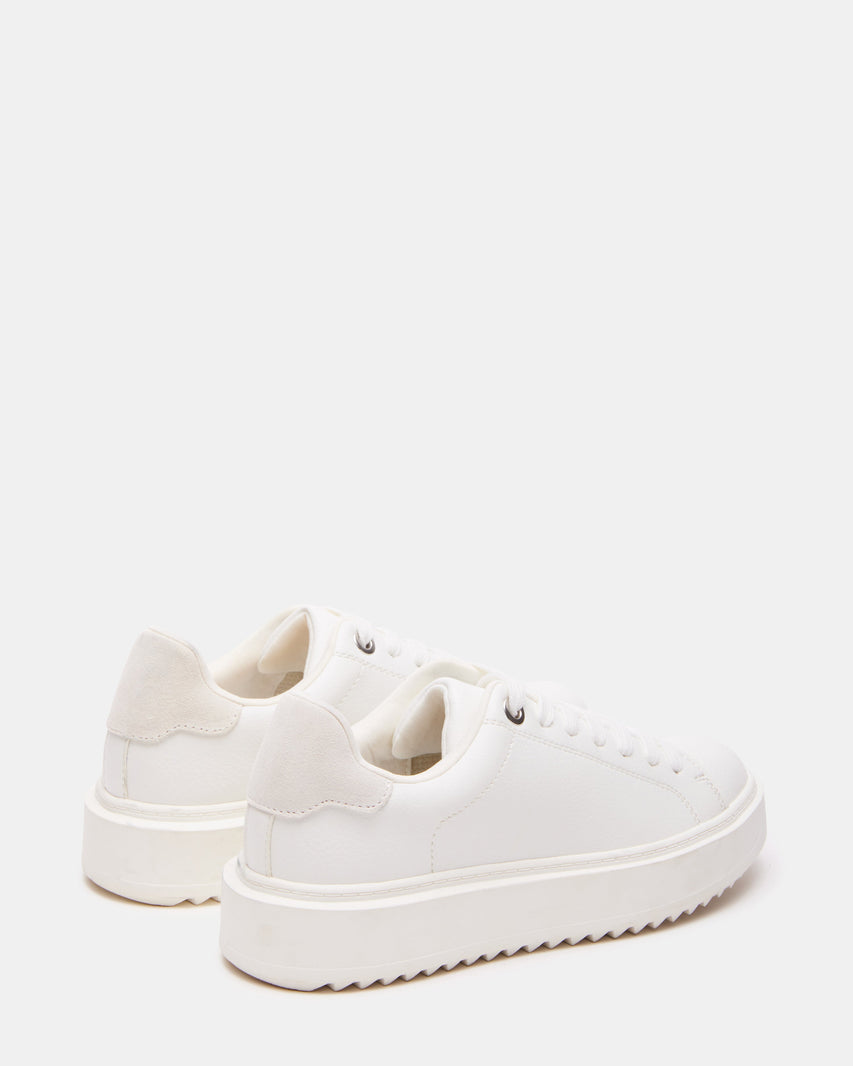 CATCHER WHITE SUEDE - Women's Shoes - Steve Madden Canada