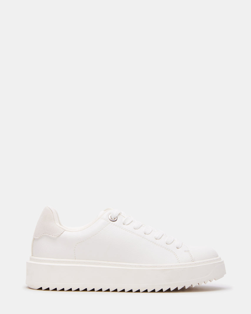 CATCHER WHITE SUEDE - Women's Shoes - Steve Madden Canada