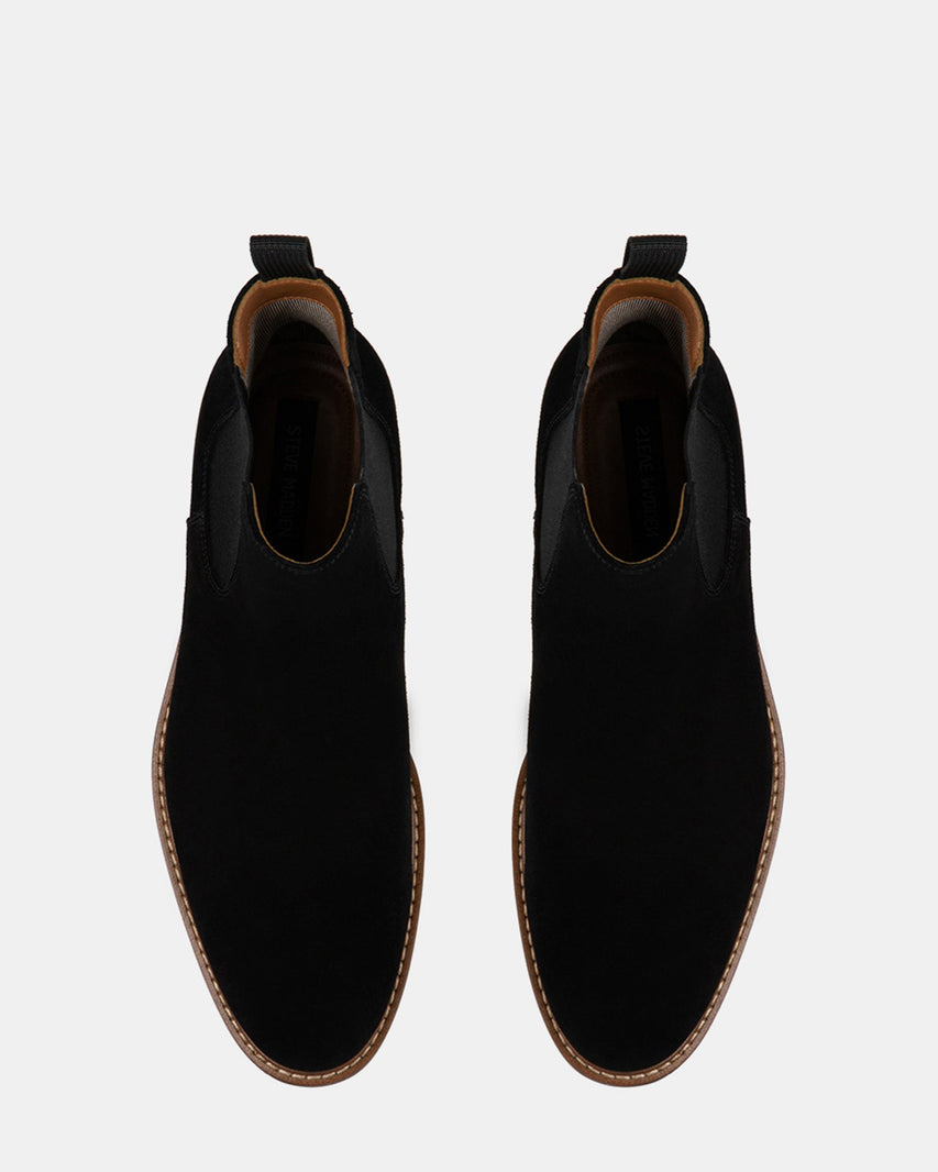 CESARO BLACK SUEDE - Men's Shoes - Steve Madden Canada