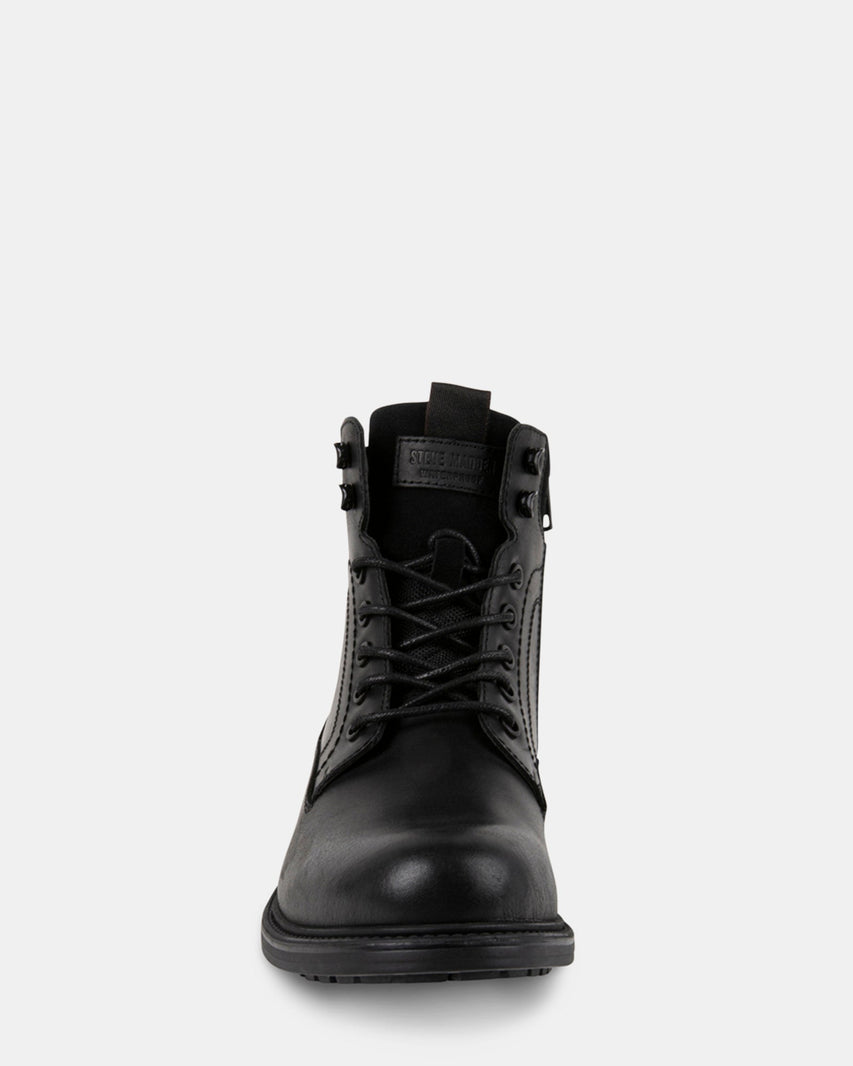 CLOVERRR BLACK LEATHER - Men's Shoes - Steve Madden Canada