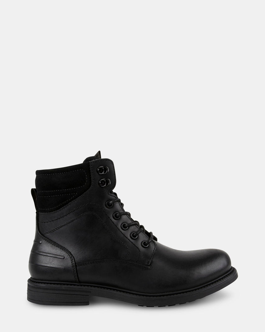 CLOVERRR BLACK LEATHER - Men's Shoes - Steve Madden Canada