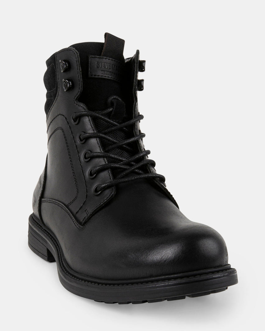 CLOVERRR BLACK LEATHER - Men's Shoes - Steve Madden Canada