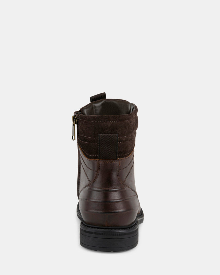 CLOVERRR BROWN LEATHER - Men's Shoes - Steve Madden Canada