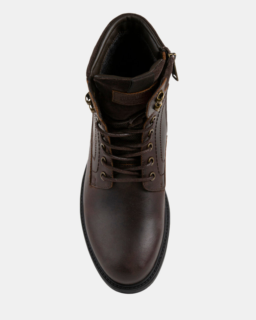 CLOVERRR BROWN LEATHER - Men's Shoes - Steve Madden Canada