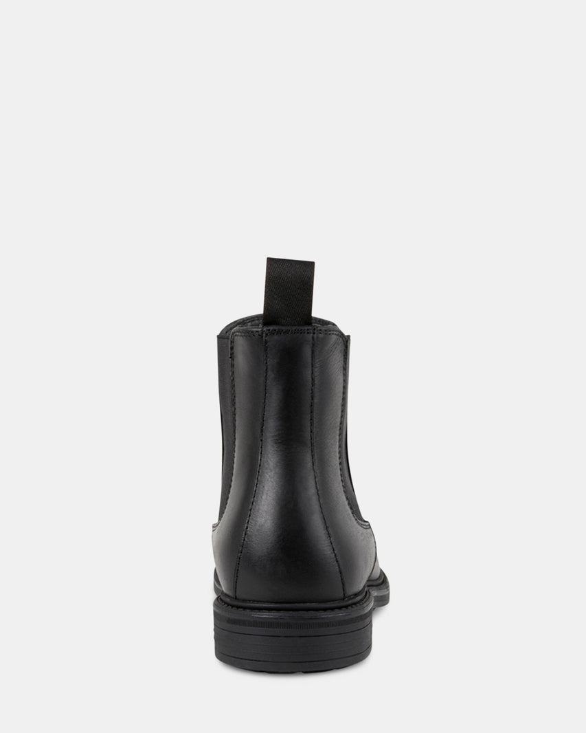 CRIMSON2 BLACK LEATHER - Men's Shoes - Steve Madden Canada