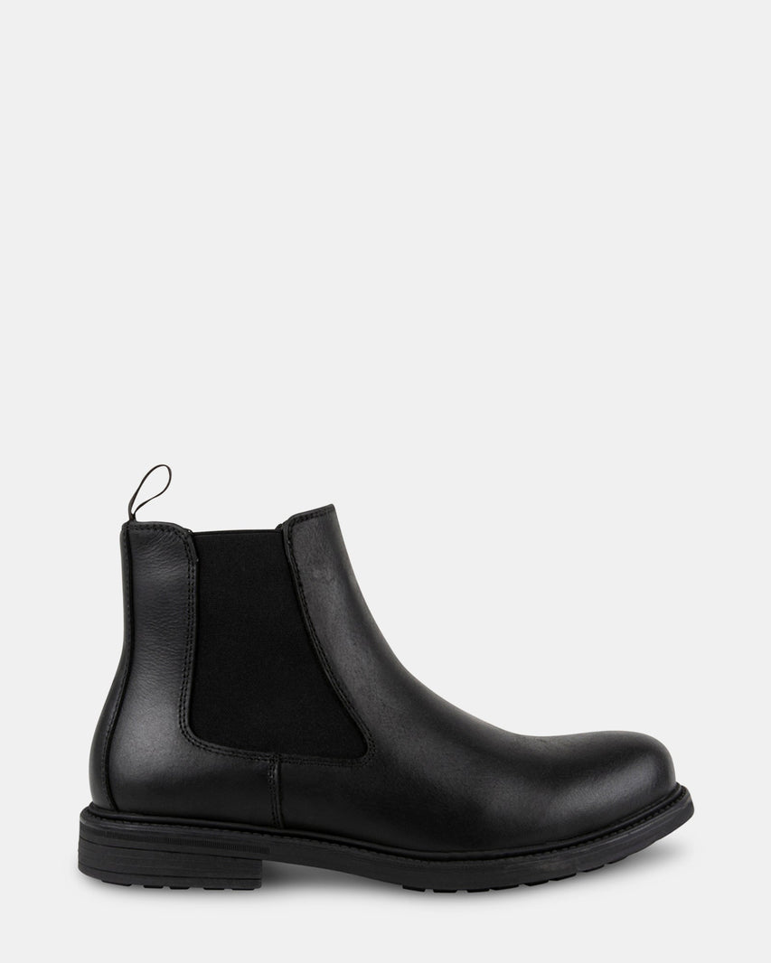 CRIMSON2 BLACK LEATHER - Men's Shoes - Steve Madden Canada