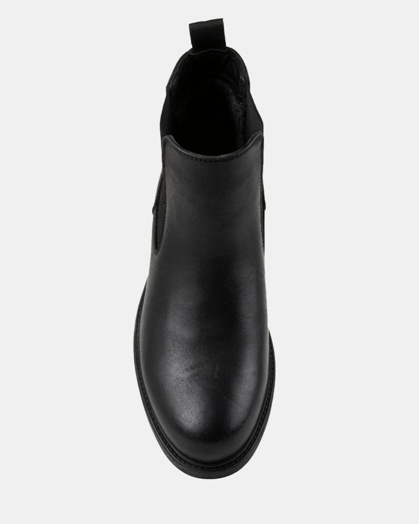 CRIMSON2 BLACK LEATHER - Men's Shoes - Steve Madden Canada