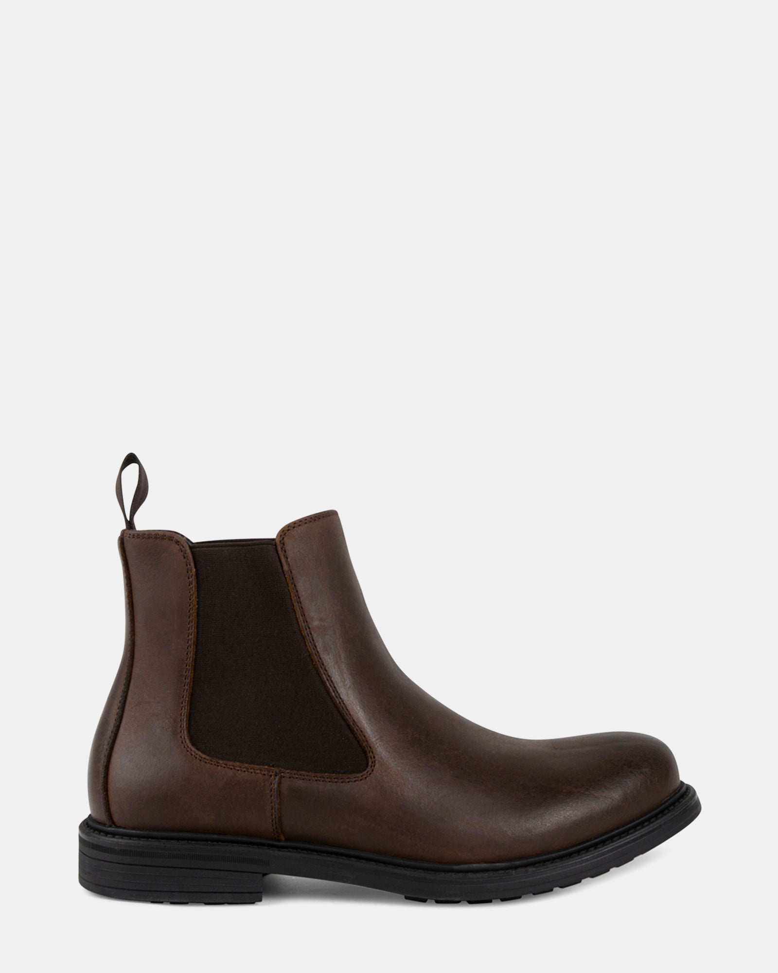 CRIMSON2 BROWN LEATHER - Men's Shoes - Steve Madden Canada