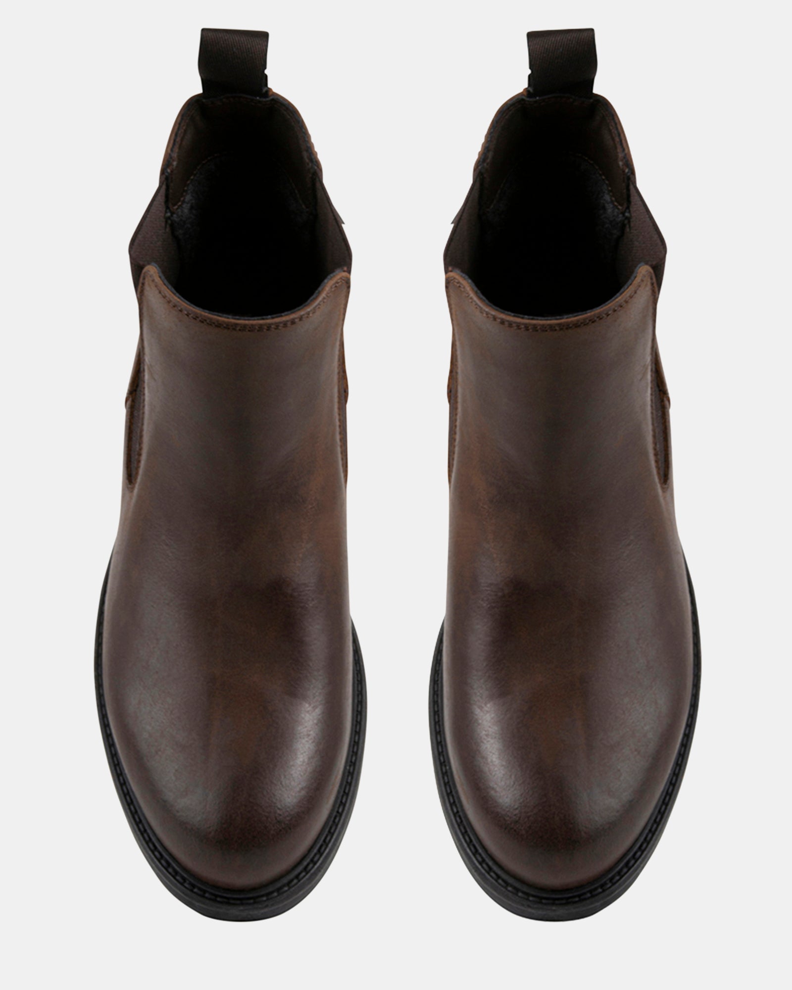 CRIMSON2 BROWN LEATHER - Men's Shoes - Steve Madden Canada