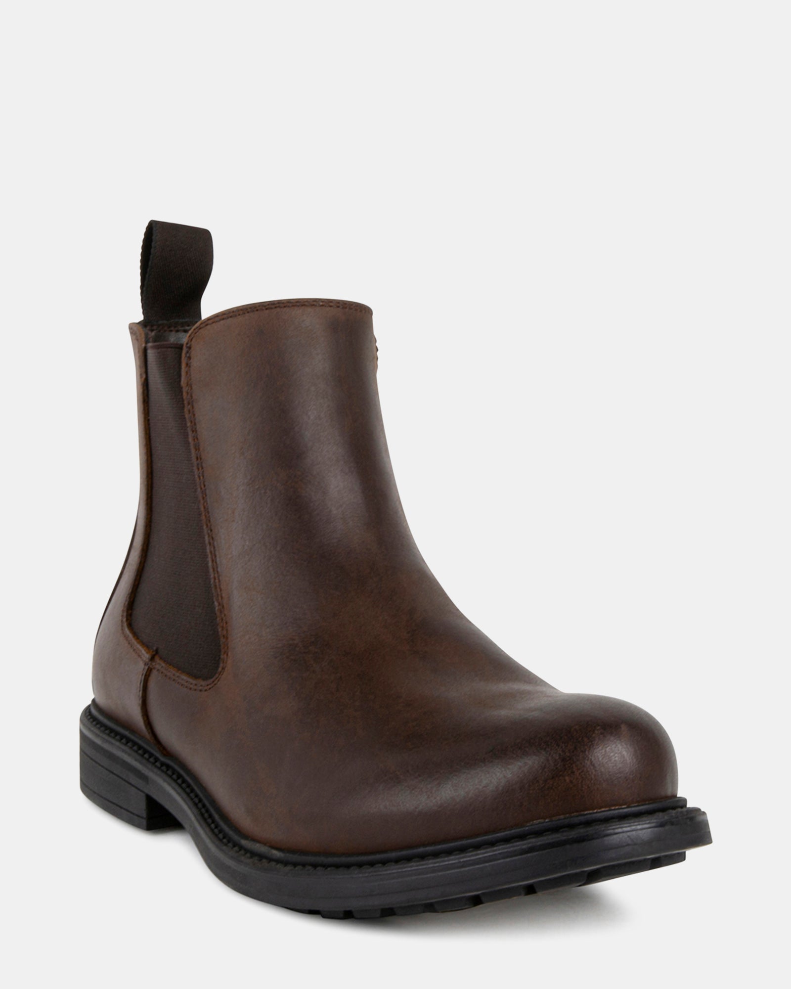 CRIMSON2 BROWN LEATHER - Men's Shoes - Steve Madden Canada