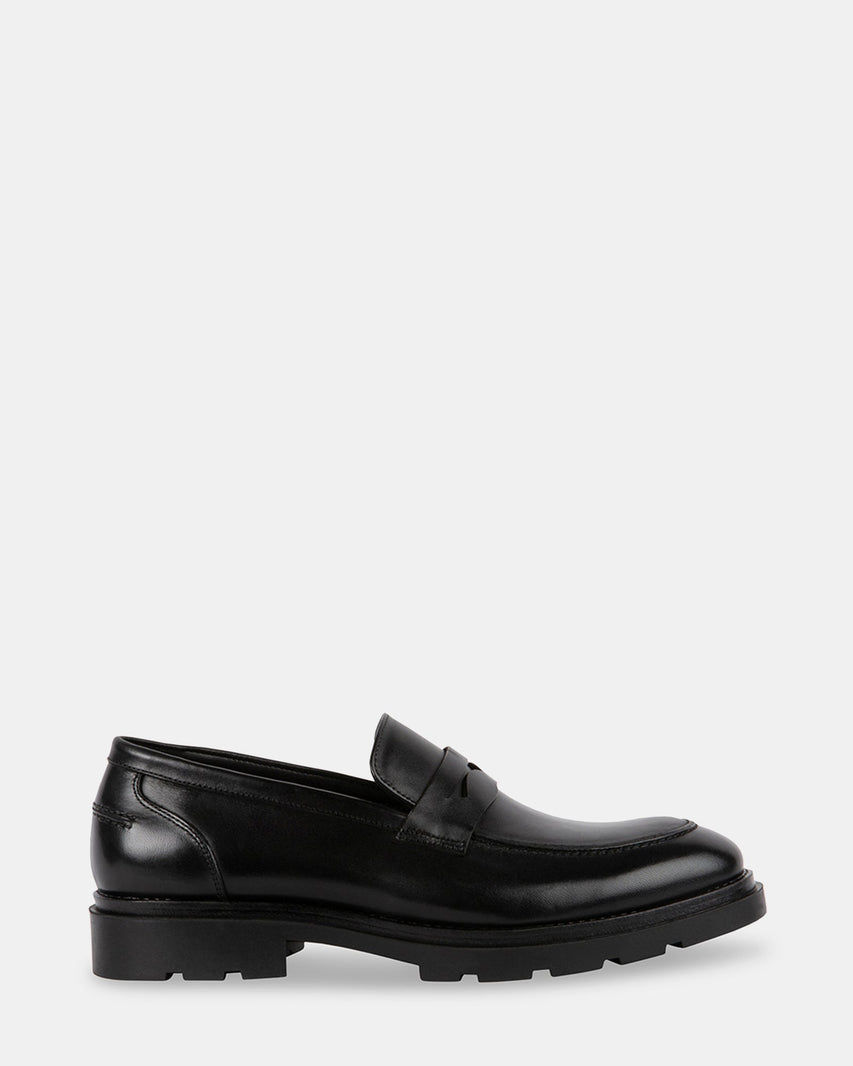 DACKK BLACK LEATHER - Men's Shoes - Steve Madden Canada