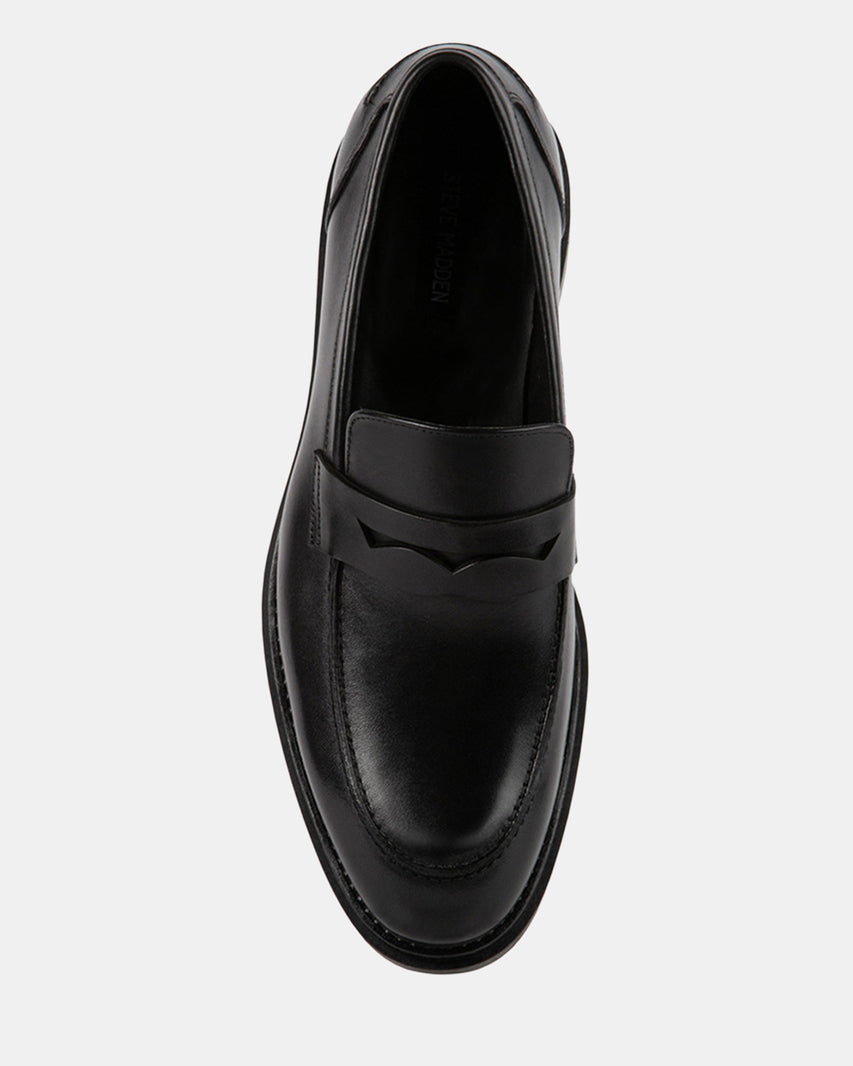 DACKK BLACK LEATHER - Men's Shoes - Steve Madden Canada