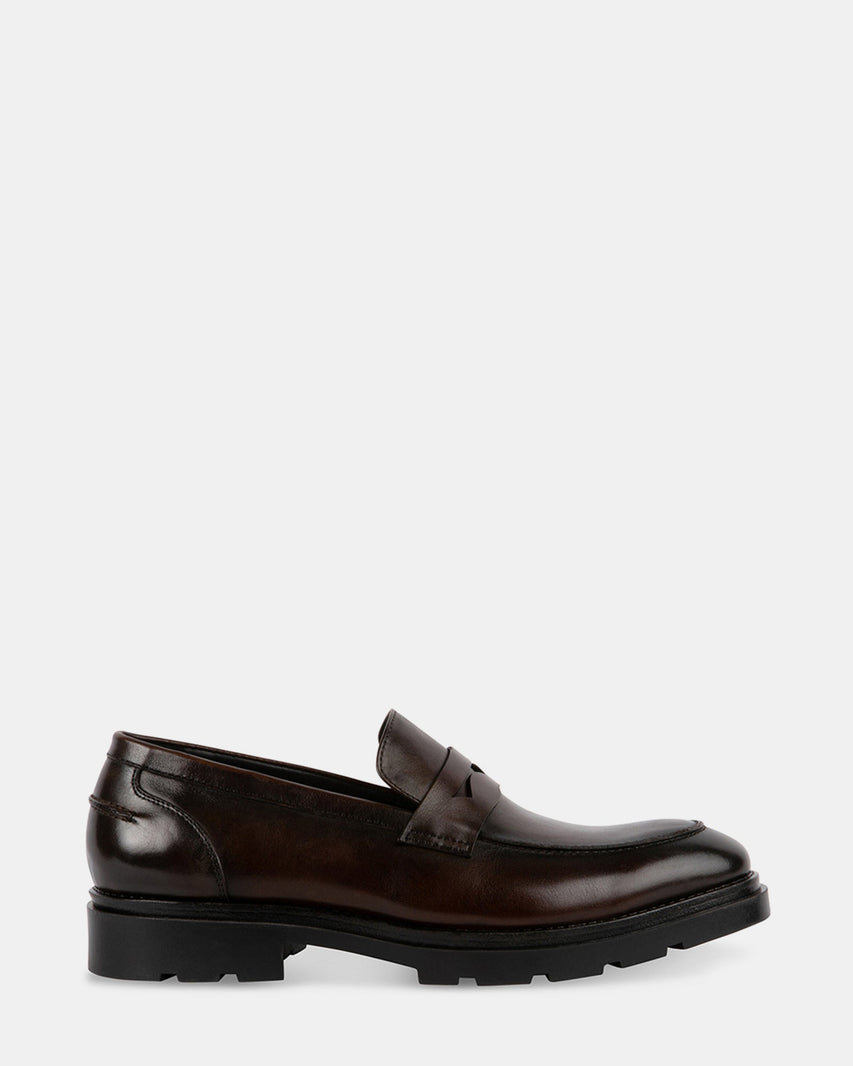 DACKK BROWN LEATHER - Men's Shoes - Steve Madden Canada