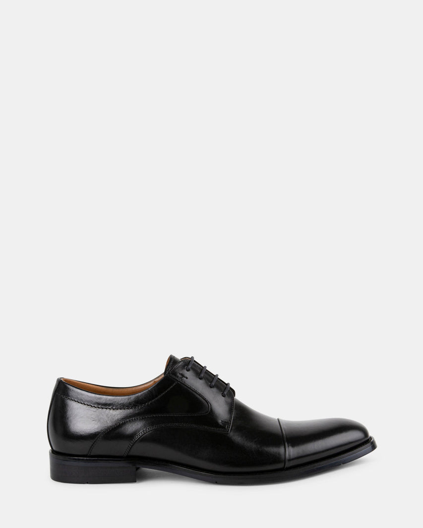 DAEGAN BLACK LEATHER - Men's Shoes - Steve Madden Canada