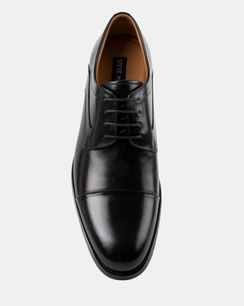 DAEGAN BLACK LEATHER - Men's Shoes - Steve Madden Canada
