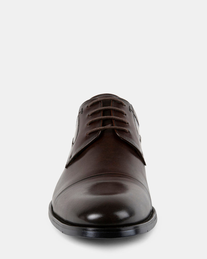 DAEGAN BROWN LEATHER - Men's Shoes - Steve Madden Canada