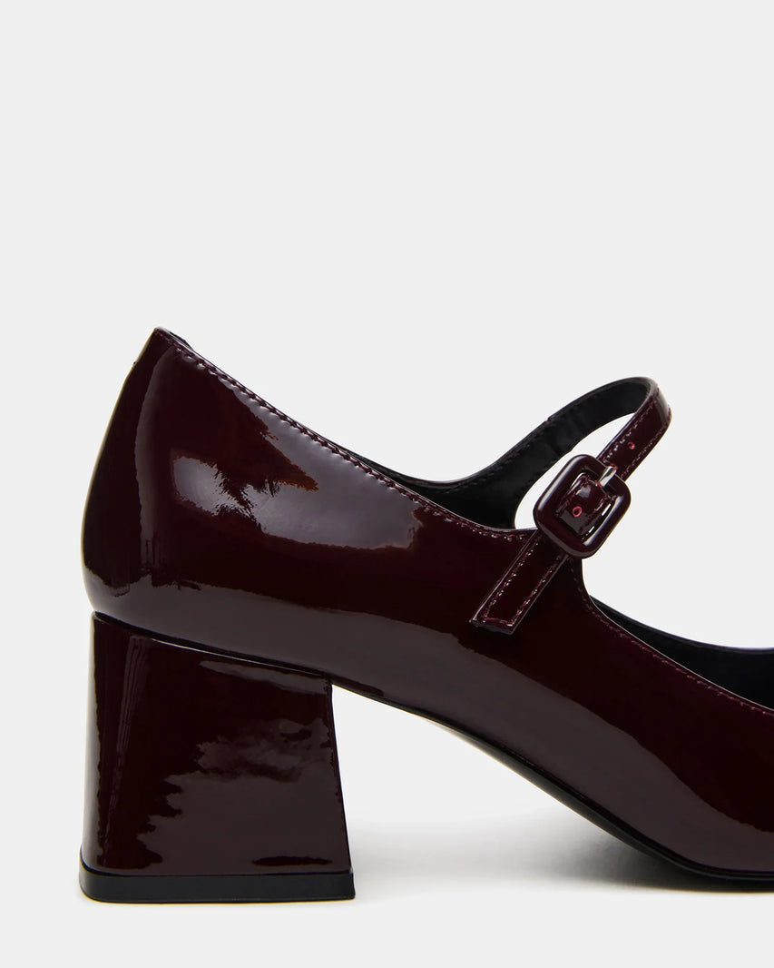 DARCEY BURGUNDY PATENT - Women's Shoes - Steve Madden Canada
