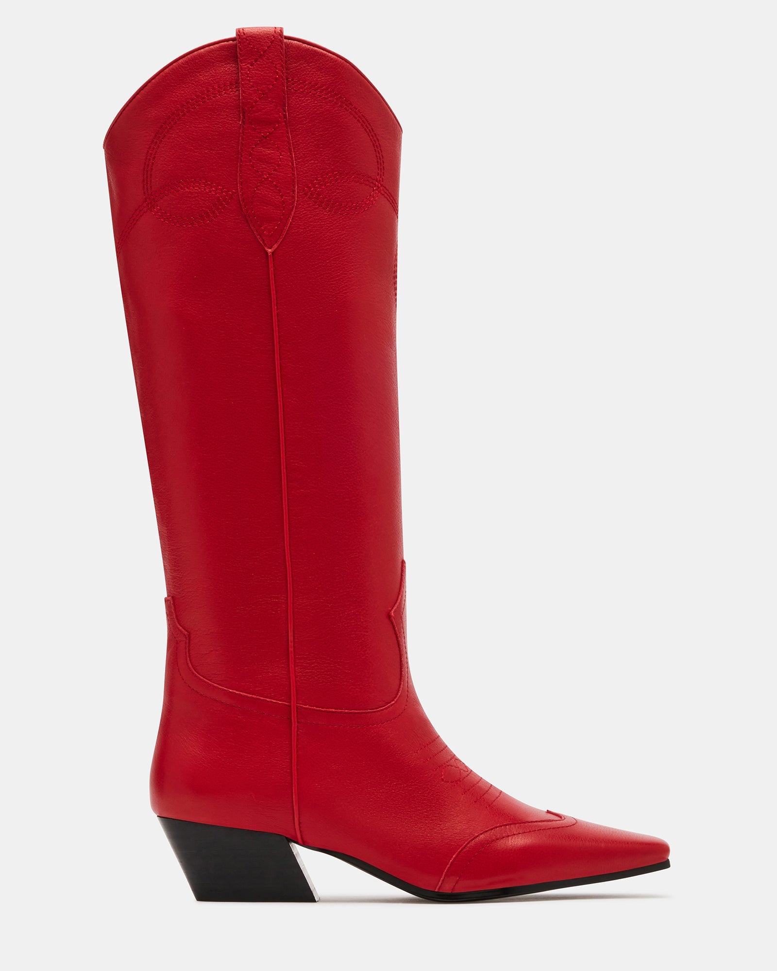 DOLLIE RED LEATHER - Women's Shoes - Steve Madden Canada