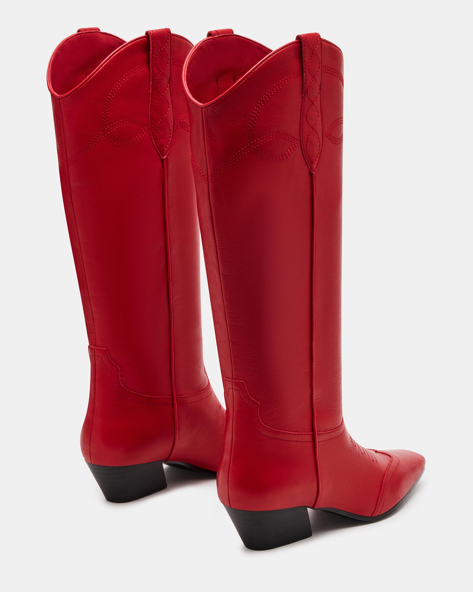 DOLLIE RED LEATHER - Women's Shoes - Steve Madden Canada