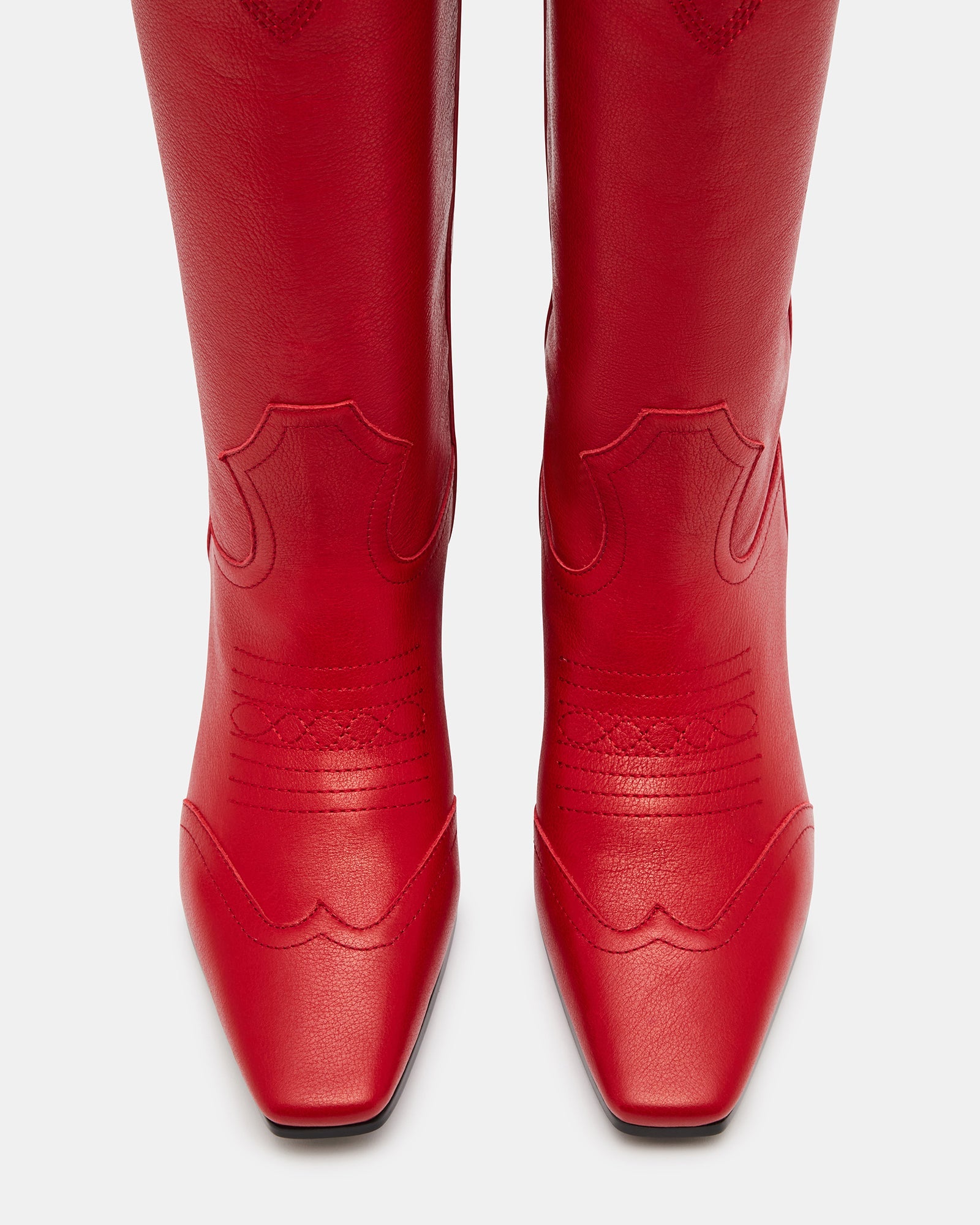 DOLLIE RED LEATHER - Women's Shoes - Steve Madden Canada