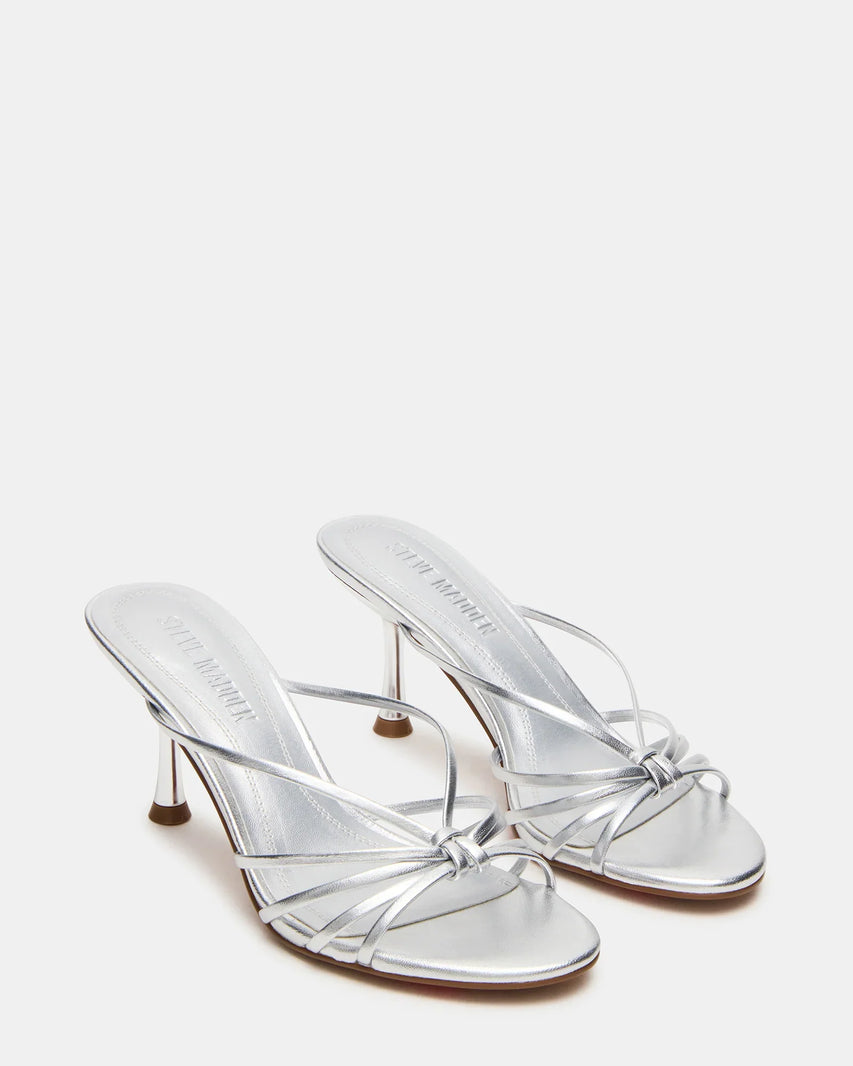 EDNA SILVER LEATHER - Women's Shoes - Steve Madden Canada