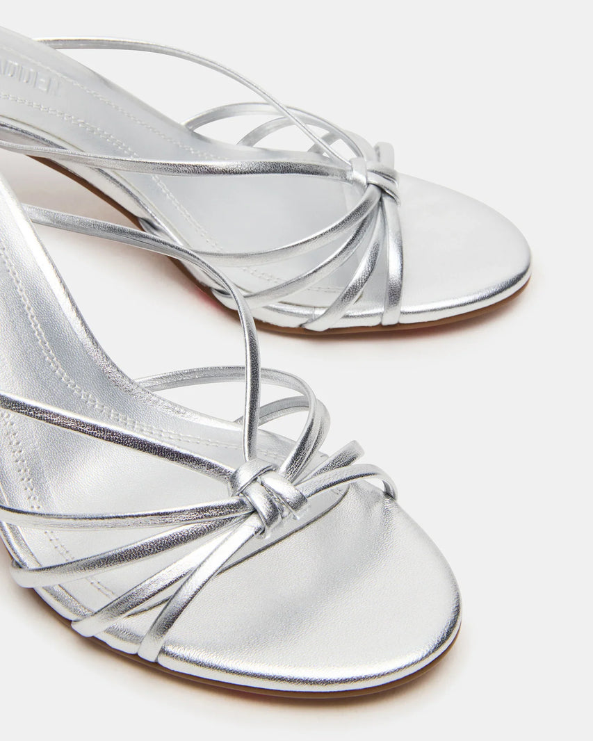 EDNA SILVER LEATHER - Women's Shoes - Steve Madden Canada